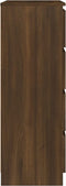 vidaXL - Dressoir - 60x35x98,5 - cm - bewerkt - hout - bruin - eikenkleur