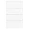 vidaXL - Dressoir - 60x35x98,5 - cm - bewerkt - hout - hoogglans - wit