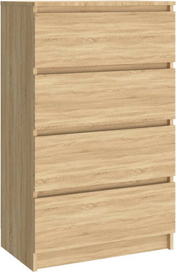 vidaXL - Dressoir - 60x35x98,5 - cm - bewerkt - hout - sonoma - eikenkleurig