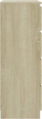 vidaXL - Dressoir - 60x35x98,5 - cm - bewerkt - hout - sonoma - eikenkleurig