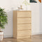 vidaXL - Dressoir - 60x35x98,5 - cm - bewerkt - hout - sonoma - eikenkleurig
