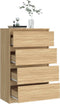 vidaXL - Dressoir - 60x35x98,5 - cm - bewerkt - hout - sonoma - eikenkleurig
