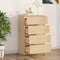 vidaXL - Dressoir - 60x35x98,5 - cm - bewerkt - hout - sonoma - eikenkleurig