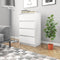 vidaXL - Dressoir - 60x35x98,5 - cm - bewerkt - hout - wit