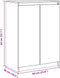 vidaXL - Dressoir - 60x36x84 - cm - massief - grenenhout