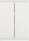 vidaXL - Dressoir - 60x36x84 - cm - massief - grenenhout - wit
