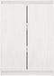 vidaXL - Dressoir - 60x36x84 - cm - massief - grenenhout - wit