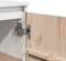 vidaXL - Dressoir - 60x36x84 - cm - massief - grenenhout - wit