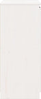 vidaXL - Dressoir - 60x36x84 - cm - massief - grenenhout - wit