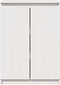 vidaXL - Dressoir - 60x36x84 - cm - massief - grenenhout - wit