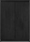 vidaXL - Dressoir - 60x36x84 - cm - massief - grenenhout - zwart