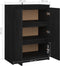 vidaXL - Dressoir - 60x36x84 - cm - massief - grenenhout - zwart