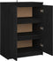 vidaXL - Dressoir - 60x36x84 - cm - massief - grenenhout - zwart