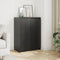 vidaXL - Dressoir - 60x36x84 - cm - massief - grenenhout - zwart