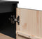 vidaXL - Dressoir - 60x36x84 - cm - massief - grenenhout - zwart