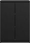 vidaXL - Dressoir - 60x36x84 - cm - massief - grenenhout - zwart