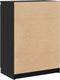 vidaXL - Dressoir - 60x36x84 - cm - massief - grenenhout - zwart