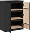vidaXL - Dressoir - 60x36x84 - cm - massief - grenenhout - zwart