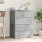 vidaXL - Dressoir - 60x39x80 - cm - bewerkt - hout - betongrijs