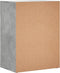 vidaXL - Dressoir - 60x39x80 - cm - bewerkt - hout - betongrijs