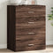 vidaXL - Dressoir - 60x39x80 - cm - bewerkt - hout - bruin - eikenkleurig