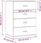 vidaXL - Dressoir - 60x39x80 - cm - bewerkt - hout - bruin - eikenkleurig