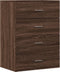 vidaXL - Dressoir - 60x39x80 - cm - bewerkt - hout - grijs - sonoma