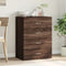vidaXL - Dressoir - 60x39x80 - cm - bewerkt - hout - grijs - sonoma