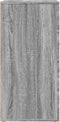 vidaXL - Dressoir - 60x39x80 - cm - bewerkt - hout - grijs - sonoma