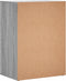 vidaXL - Dressoir - 60x39x80 - cm - bewerkt - hout - grijs - sonoma