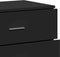 vidaXL - Dressoir - 60x39x80 - cm - bewerkt - hout - zwart