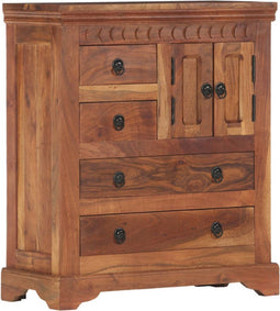 vidaXL - Dressoir - 62x30x75 - cm - massief - acaciahout