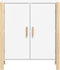 vidaXL - Dressoir - 62x38x70 - cm - bewerkt - hout - wit