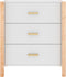 vidaXL - Dressoir - 62x38x70 - cm - bewerkt - hout - wit