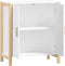 vidaXL - Dressoir - 62x38x70 - cm - bewerkt - hout - wit