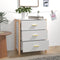 vidaXL - Dressoir - 62x38x70 - cm - bewerkt - hout - wit
