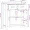 vidaXL - Dressoir - 62x38x75 - cm - bewerkt - hout - wit