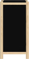 vidaXL - Dressoir - 62x38x75 - cm - bewerkt - hout - zwart