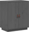 vidaXL - Dressoir - 65,5x40x75 - cm - massief - grenenhout - grijs