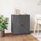 vidaXL - Dressoir - 65,5x40x75 - cm - massief - grenenhout - grijs