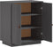 vidaXL - Dressoir - 65,5x40x75 - cm - massief - grenenhout - grijs