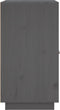 vidaXL - Dressoir - 65,5x40x75 - cm - massief - grenenhout - grijs