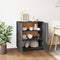 vidaXL - Dressoir - 65,5x40x75 - cm - massief - grenenhout - grijs