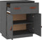 vidaXL - Dressoir - 65,5x40x75 - cm - massief - grenenhout - grijs