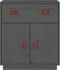 vidaXL - Dressoir - 65,5x40x75 - cm - massief - grenenhout - grijs