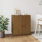 vidaXL - Dressoir - 65,5x40x75 - cm - massief - grenenhout - honingbruin