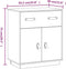 vidaXL - Dressoir - 65,5x40x75 - cm - massief - grenenhout