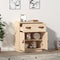 vidaXL - Dressoir - 65,5x40x75 - cm - massief - grenenhout