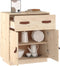 vidaXL - Dressoir - 65,5x40x75 - cm - massief - grenenhout