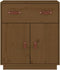 vidaXL - Dressoir - 65,5x40x75 - cm - massief - grenenhout - honingbruin